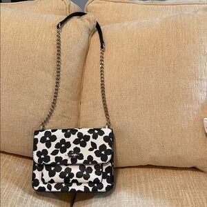 Kate Spade Black and White Floral Crossbody